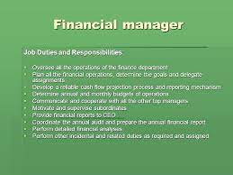 The financial manager must interact with other executives to ensure that the firm is operated as efficiently as possible. Bp Centro Case Top Management Job Descriptions Team 4 Jussi Tiilikainen Jiri Sorvari Ppt Download