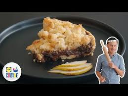 Tarte Crumble Poire Chocolat Lidl Cuisine Youtube Poire Au Chocolat Crumble Poire Chocolat Tarte Poire Chocolat Facile