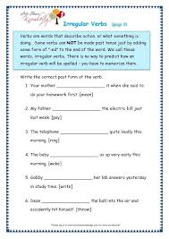 Irregular Verbs Worksheet Verb Worksheets Irregular Verbs Verb