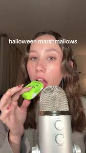 Relaxing ASMR Eating Sounds: Halloween Marshmallows