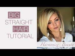 Big Straight Hair With A Side Part Harmonize Beauty Youtube Straight Hairstyles Hair Tutorial Harmonize Beauty