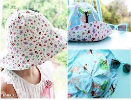Free Pattern Reversible School Yard Sun Hat Sewing Craftgossip Bloglovin Kids Hats Patterns Hat Patterns To Sew Kids Sun Hat