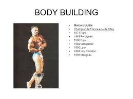 L'épreuve est disputée par les hommes et les femmes. Body Building Laubert Pierrot Champion De France Ppt Video Online Download