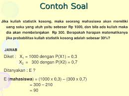 Teorema bayes dan contoh teorema bayes damai7 contoh soal teorema bayes dan penyelesaiannya, dalam teori probabilitas dan statistika pengertian teorema bayes adalah teorema yang digunakan untuk menghitung peluang dalam suatu hipotesis teorema bayes dikenalkan oleh. Ppt Harapan Matematika E Powerpoint Presentation Free Download Id 5787656