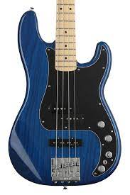 Fender Deluxe Active Precision Bass Sapphire Blue With Maple Fingerboard Sweetwater Exclusive Fender Deluxe Fender Precision Bass Fender