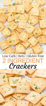 2 Ingredient Almond Crackers Low Carb Keto Gluten Free Recipe Dairy Free Low Carb Keto Recipes Easy Keto Crackers Recipe