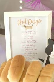Hot Dog Bar Menu It S A Paw Ty Harper S 2nd Birthday Party Dog And Cat Theme Birthday In 2020 Dog Birthday Party Dog Themed Birthday Party Puppy Birthday Parties