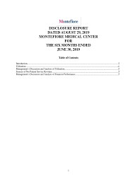 Montefiore medical center works hard to offer employees comprehensive benefits, including competitive pay, excellent insurance coverage, career mentoring and many other great perks. Montefiore Medical Center Q2 2019 Financial Accounting Standards Board Balance Sheet