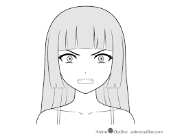 Sur cette page je partagerais ma passion du dessin mais plus précisément des animées. Angry Anime Face Base