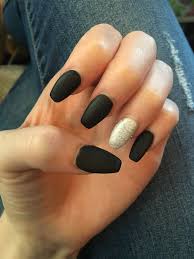 Here we have long square nails. Black White And Gold Acrylic Nails Novocom Top