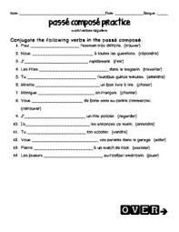 French Passe Compose Regular Past Participles With Avoir Only Learn French All Verbs French