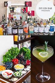 A beautifully stocked bar means you no longer have to go out for a delicious tipple. Diy Gin Bar Mocktails Meg Is Well Beverages