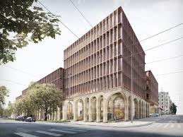 Gallery Of Schmidt Hammer Lassen Selected In Competition For Redevelopment Of Riga Historic Quarter 6 Brick Facade Brick Architecture Facade Architecture Design