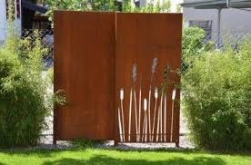 Cortenstaal Ijzeren Tuinhekken Tuin Cortenstaal Schutting Tuin