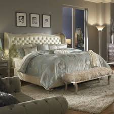 Aico Hollywood Swank Cream Bed Gallery Furniture Houston Tx Glamourous Bedroom Mirrored Bedroom Furniture Home Decor Bedroom