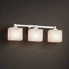 Justice Design Cld 8433 Regency Clouds 3 Light Bathroom Vanity Light Fixture Jus Cld 8433