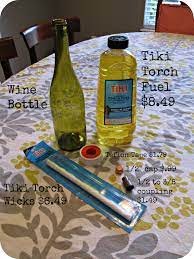 Wine Fire Fun Wine Bottle Tiki Torch Wine Bottle Tiki Bottle Tiki Torch