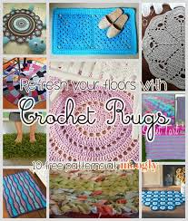 refresh your floors with crochet rugs
