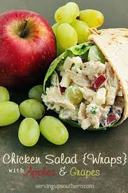 Avocado chicken egg salad recipe with creamy lemon dill dressing. Chicken Salad With Apples Grapes Serving Up Southern