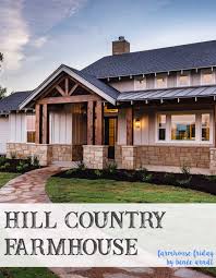 Beautiful Texas Hill Country Farmhouse Exterior Sandstone Board And Batten Cedar Bea Country House Design Small House Design Exterior House Designs Exterior