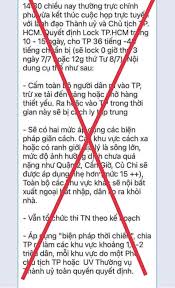 Ubnd tp.hcm yêu cầu tất cả người dân ai ở đâu ở đấy, tuân thủ tuyệt đối biện pháp cách ly, không rời tp khi chưa được phép. Thong Tin Lock Tphcm Trong 10 15 Ngay La Giáº£ Máº¡o