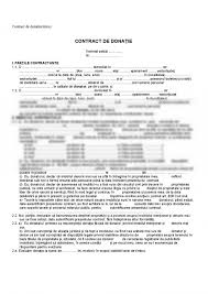 Sper sa va fie de folos si acest model de contract. Referat Contract De Donatie 360503 Graduo