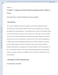 Pdf F Larsp A Computerized Tool For Measuring