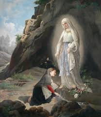 Virgilio Tojetti 1851 1901 Veneration Of The Statue Of Mary In The Grotto Of Massiebelle Near Lourdes 41 Lady Of Lourdes Our Lady Of Lourdes Catholic Pictures