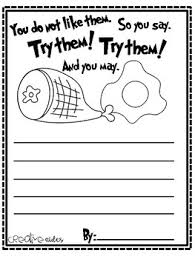 Seuss, first published on august 12, 1960. Green Eggs And Ham Writing Activity By Creative Aides Tpt