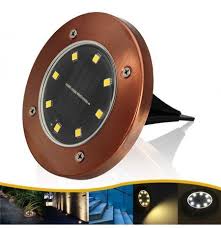 Led solar solarleuchten beleuchtung garten solar licht led lampe diy beleuchtung lampe aussentreppe. Bronze 8 Led Solarlicht Begraben Boden Lampe Lichtsensor Solar Garten Licht Outdoor Pfad Weg Deck
