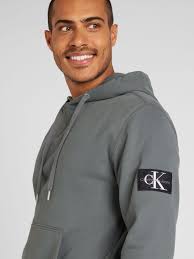 Calvin klein jeans grey sweatshirt hot sale