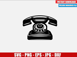 Download Old Vintage Phone Svg Free Cut File Cricut Silhouette Freebie Telephone