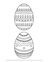Easter eggs coloring pages printable related posts: Easter Egg Template The Best Ideas For Kids
