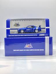INNO64 NISSAN SKYLINE GT-R (R34) V-SPEC TOKYO AUTO SALON KUALA LUMPUR 2024  EXCLUSIVE EDITION TASKL, Hobbies & Toys, Toys & Games on Carousell
