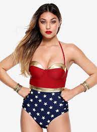 Dc Comics Wonder Woman Retro Swimsuit Retro Swimsuit Swimsuits Hot Wonder Woman