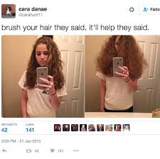 This brush is soft enough to use on a baby's scalp! 19 Things People With A Lot Of Hair Will Recognize Curly Hair Styles Curly Hair Problems Hair Truth