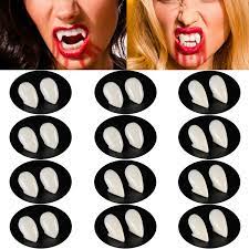Vampire fangs, vampire fangs teeth, 3 pairs of different sizes of halloween vampire fangs teeth with adhesive and tweezers, made of resin ideal for halloween carnival. Blulu 12 Pairs Halloween Vampire Teeth Vampire Fangs Fake Cosplay Dentures For Halloween Costume Party Supplies 13 Mm 15 Mm Buy Online In Antigua And Barbuda At Antigua Desertcart Com Productid 155682808