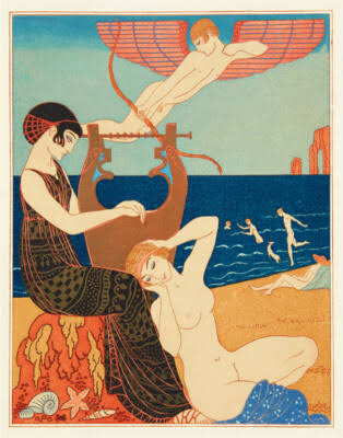 Georges Augustin Barbier The Songs Of Bilitis Canvas Print 16 x 20 | eBay