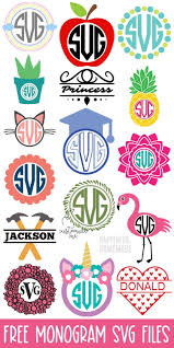 Download 16 Free Monogram Svg Files For Cricut Silhouette Happiness Is Homemade
