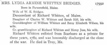 Elizabeth (Wilson) Whitten (abt.1791-abt.1869)