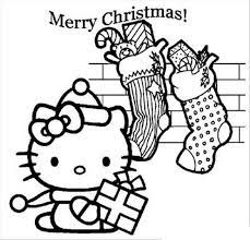 Printable free hello kitty coloring sheets for kids to enjoy the fun of coloring and learning while sitting at home. Hello Kitty In Christmas Coloring Page Free Printable Coloring Pages For Kids