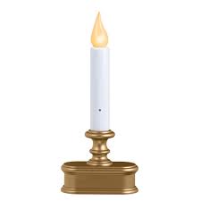 Xodus Innovations 8 75 In Antique Brass Amber Led Economy Battery Operated Candle With Base Fpc1221b The Home Depot
