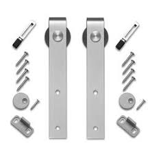 This bypass configuration is more convenient in spaces where a full sized sliding barn door won't fit, or when you want to be able to open half of the door. Barn Door Hardware At Menards