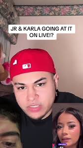 JR & KARLA GOING AT IT ON LIVE!? #karla#jr#karlaandjunior#breakup#infl...