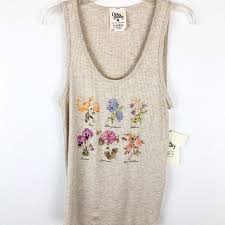 Flower Chart Tank Top Nwt