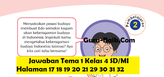 Tulis laporan kegiatan percobaan tentang sifat bunyi yang baru saja kamu lakukan. Pembahasan Soal Dan Jawaban Tema 1 Kelas 4 Sd Mi Halaman 17 18 19 20 21 29 30 31 32 Guru Baik