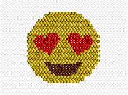 Emoji Coeur Sourire Perles Emoji Perle Miyuki Perle
