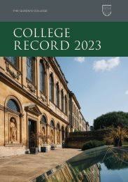 The College Record 2022