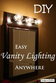 You Re So Vain Diy Vanity Lights Vanity Lighting Plug In Vanity Lights