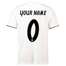 Real Madrid Home Jersey With Your Name 2018 19 Adidas
